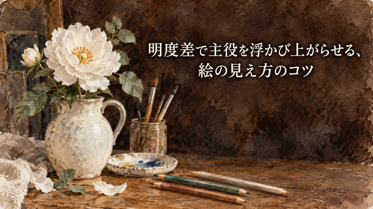 明度差で主役を浮かび上がらせる色彩記事のヒーロー画像