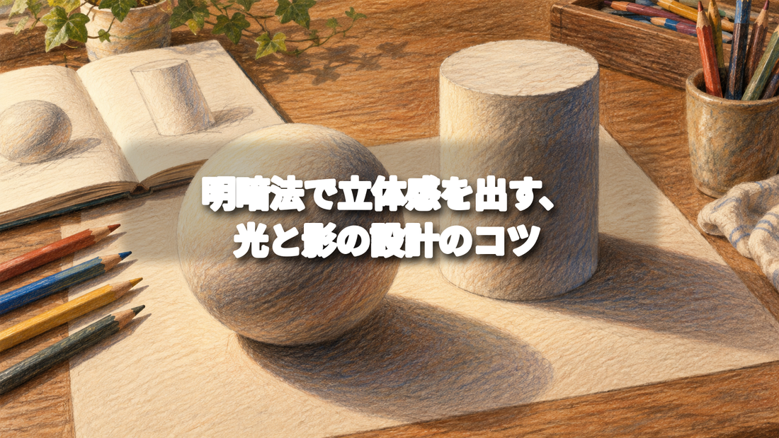 明暗法で立体感を出す、光と影の設計を紹介する記事のヒーロー画像