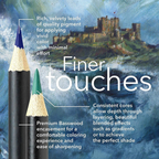 色鉛筆 24色 Seascape Castle Arts Finer Touches 細部描写 仕上げ