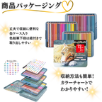 色鉛筆 72色 メタリックカラー 缶ケース パッケージ 外観
