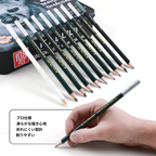 スケッチ鉛筆 108点セット 描画ツール 使用イメージ