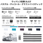 スケッチ鉛筆 108点セット ウッドレス鉛筆 パステル チャコール グラファイトスティック