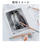 スケッチ鉛筆 18点セット デッサン使用イメージ 風景画